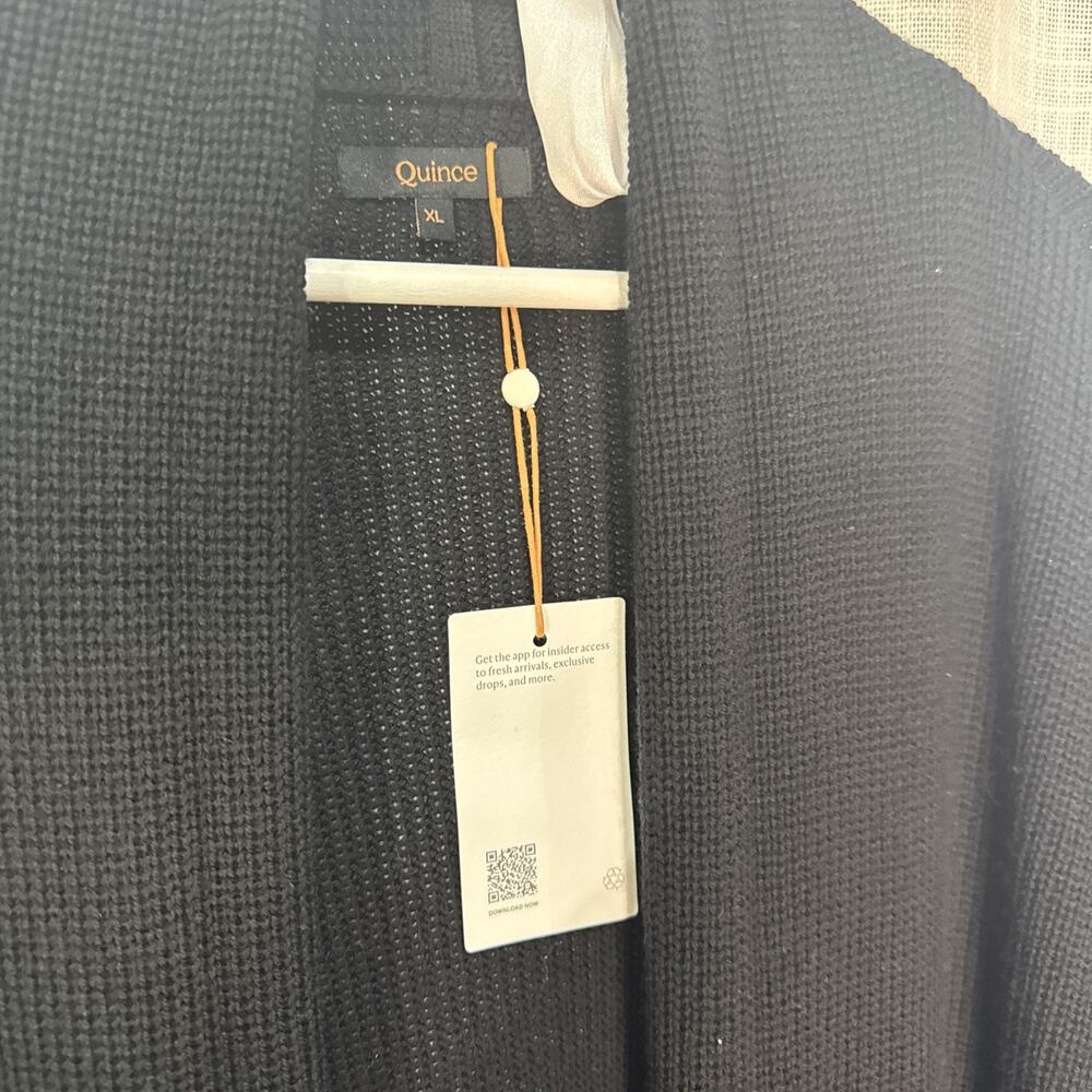 NWT Quince Women's Australian Merino Wool Duster Cardigan Size XL - Picture 3 of 8